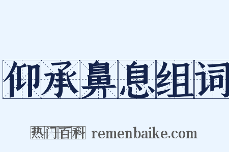 仰承鼻息组词是什么意思的图片